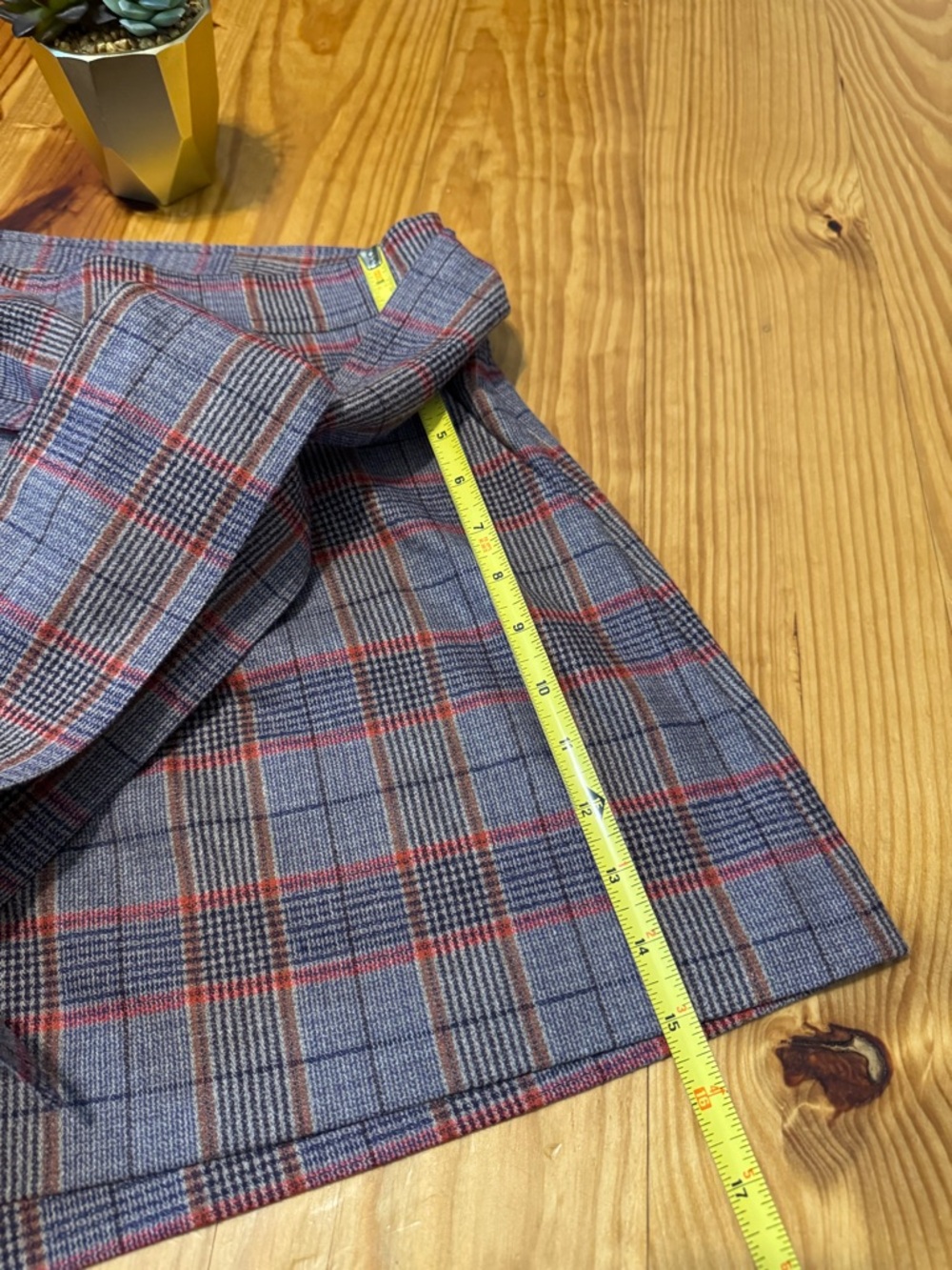 NWT Hunter Bell Ashton Short Tie Waist Prestige Plaid High Waist Women’s SIZE 8 - Picture 4 of 10